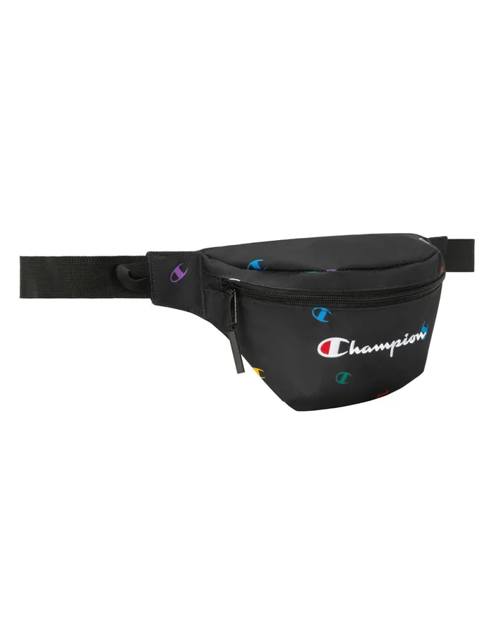 Varsity Fanny Pack Black Multi Women Champion Bags and Backpacks