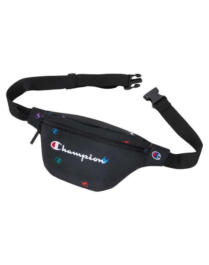Varsity Fanny Pack Black Multi Women Champion Bags and Backpacks
