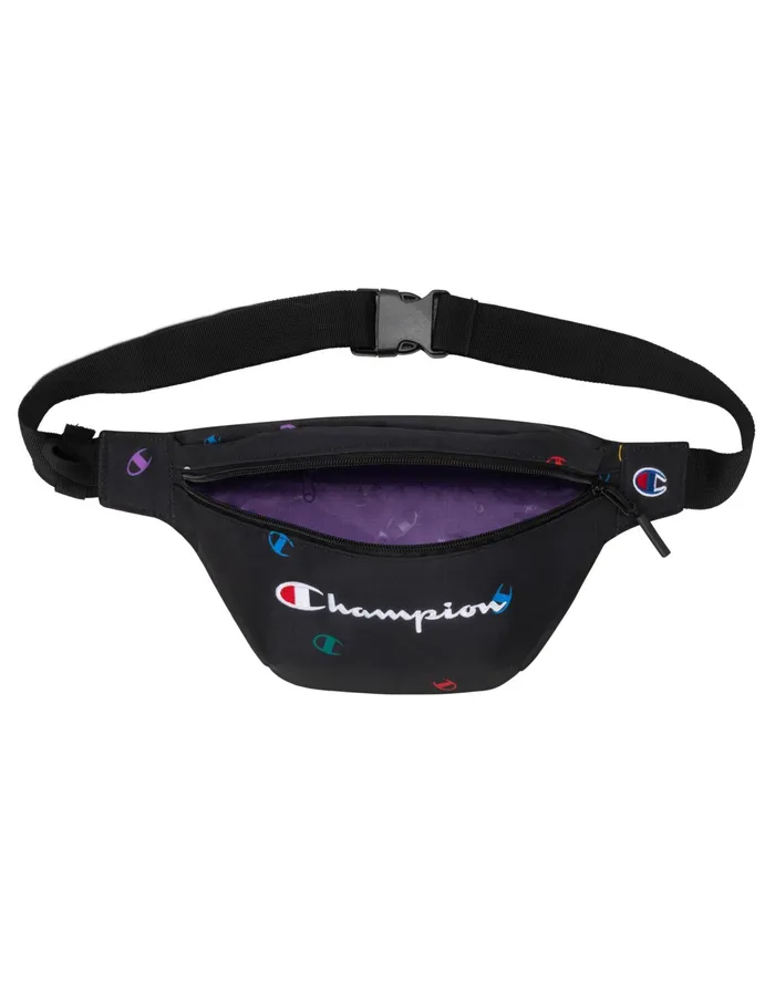 Varsity Fanny Pack Black Multi Women Champion Bags and Backpacks