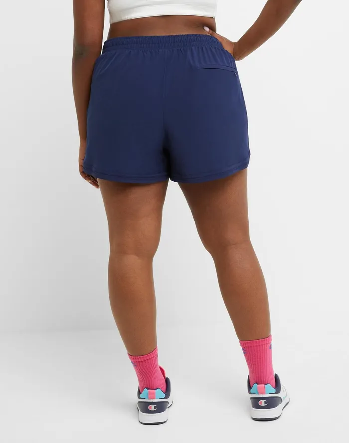 Varsity Shorts C Logo 35034 Plus Size Athletic Navy Women Champion Shorts