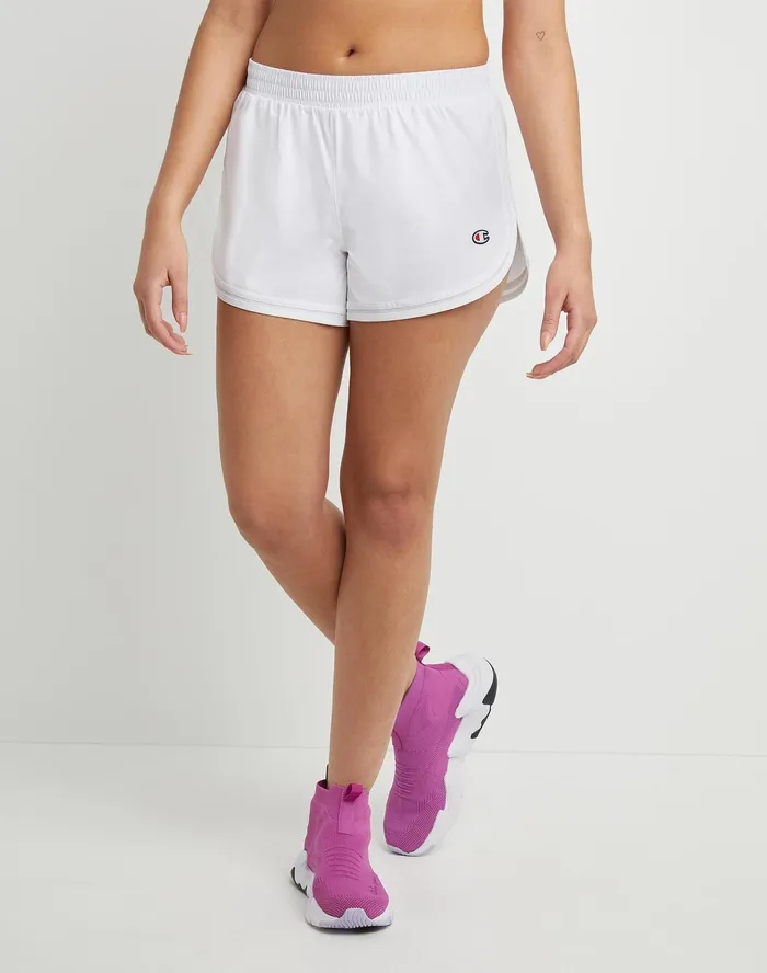 Varsity Shorts C Logo 35034 White Women Champion Shorts