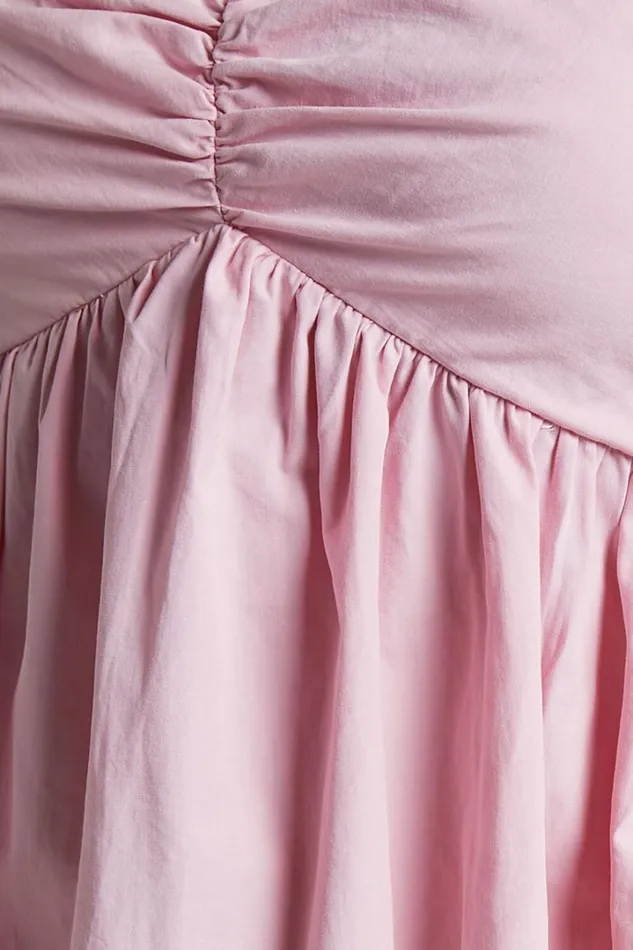 Vashti Mini Dress 8211 Puff Sleeve Sweetheart Dress In Light Pink Women Showpo Curve Clothes