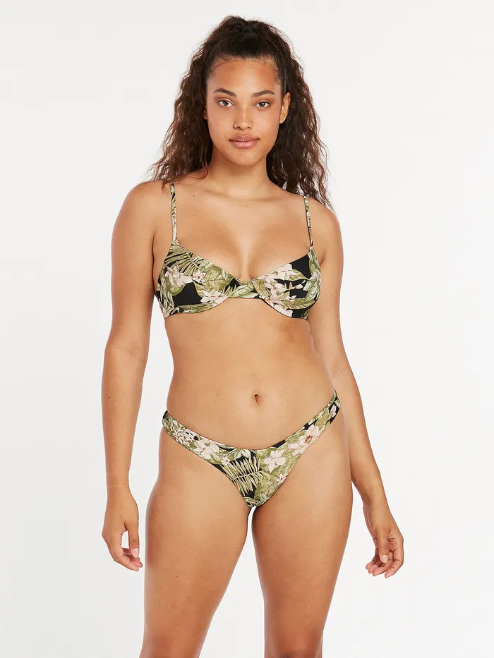 Volcom Bikinis Midnight Tropic V Bikini Bottom 8211 Shadow Lime Shadow Lime 8211 Womens