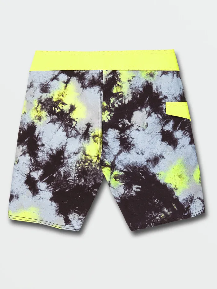 Volcom Boardshorts and Trunks Big Boys Saturate ModTech Trunks 8211 Lime Tie Dye Lime Tie Dye 8211 Boys