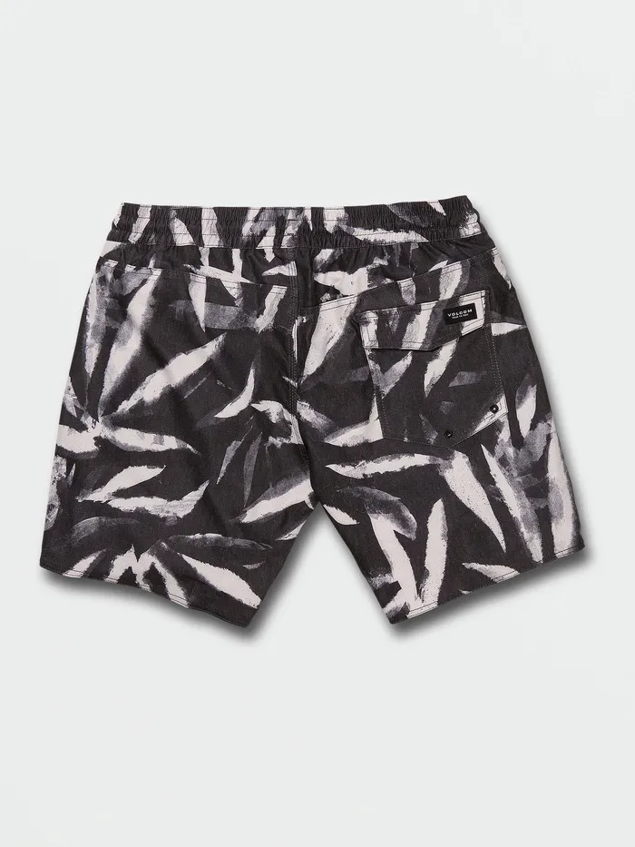 Volcom Boardshorts and Trunks Echo Leaf Stoney Trunks Trunks 8211 Black Black 8211 Mens