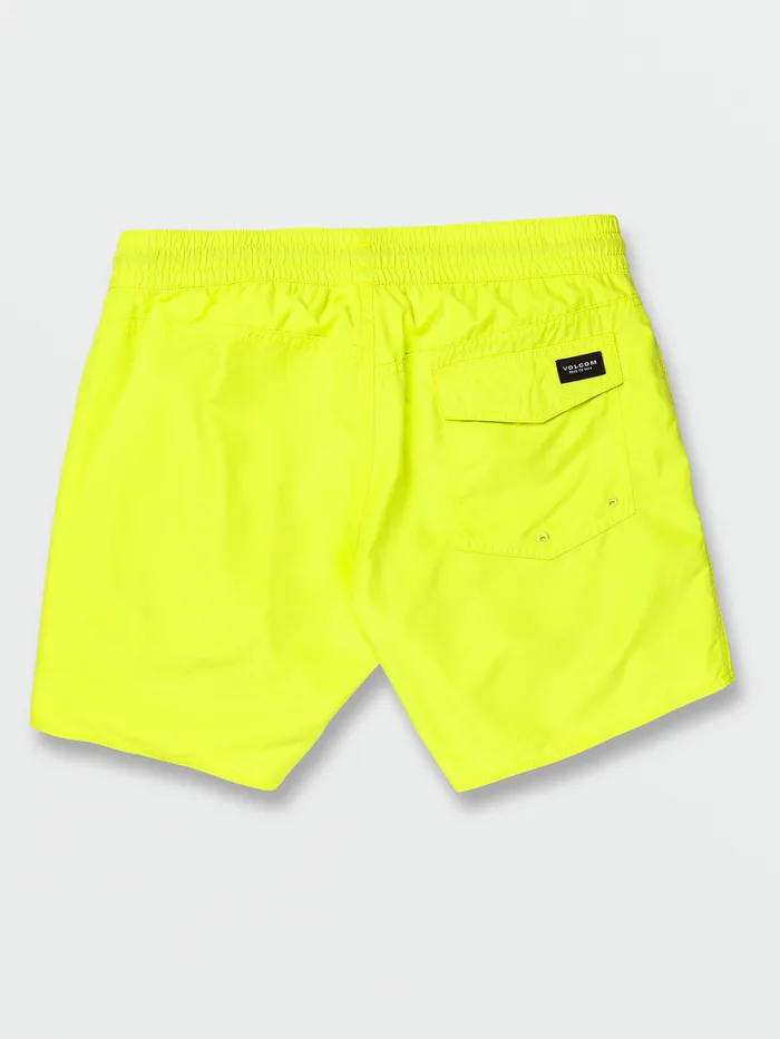 Volcom Boardshorts and Trunks Lido Solid Trunks 8211 Limeade Limeade 8211 Mens