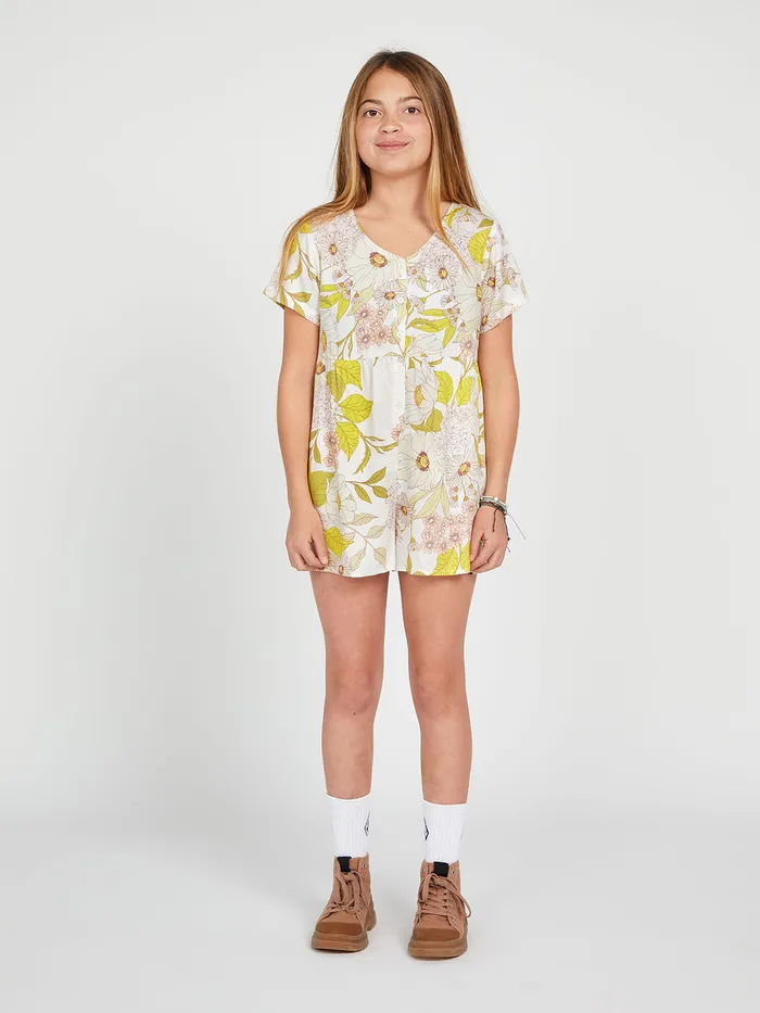 Volcom Dresses Girls Happy Clouds Romper 8211 Multi Multi 8211 Girls