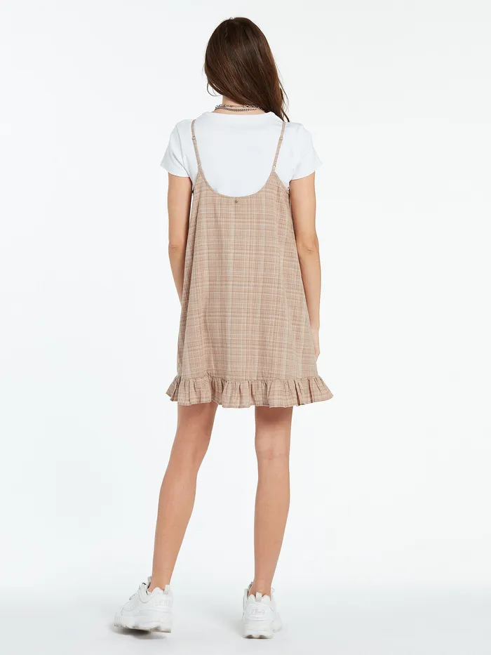 Volcom Dresses Island Crush Dress 8211 Stone Stone 8211 Womens