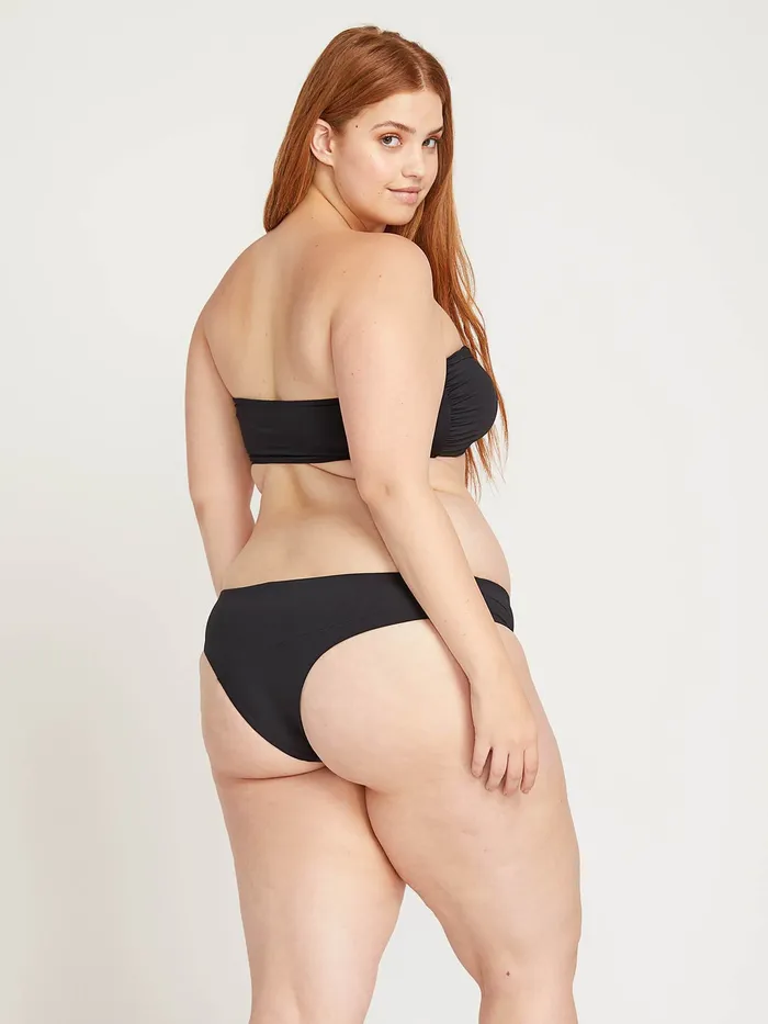Volcom EcoTrue Swim Simply Seamless Cheeky Bikini Bottom 8211 Black Black 8211 Womens
