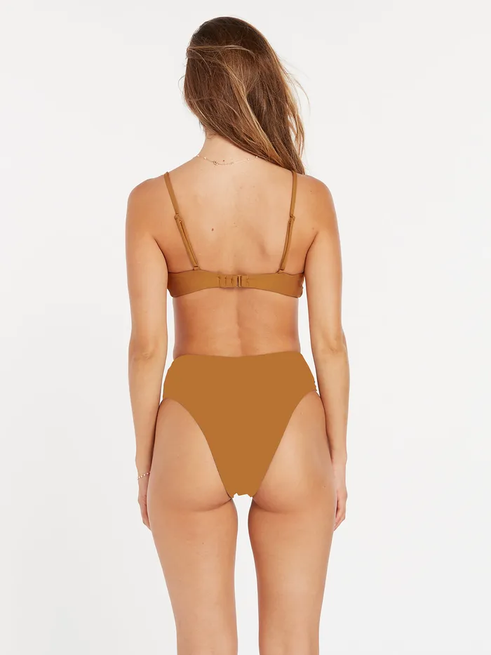Volcom EcoTrue Swim Simply Seamless Retro Bikini Bottom 8211 Bronze Bronze 8211 Womens
