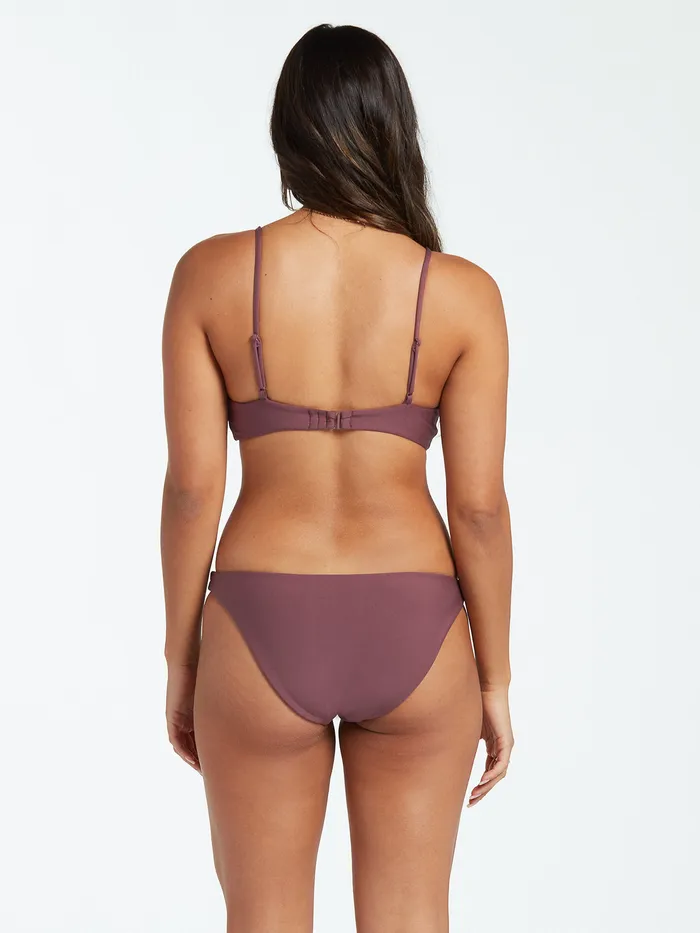 Volcom EcoTrue Swim Simply Seamless V Neck Bikini Top 8211 Eggplant Eggplant 8211 Womens