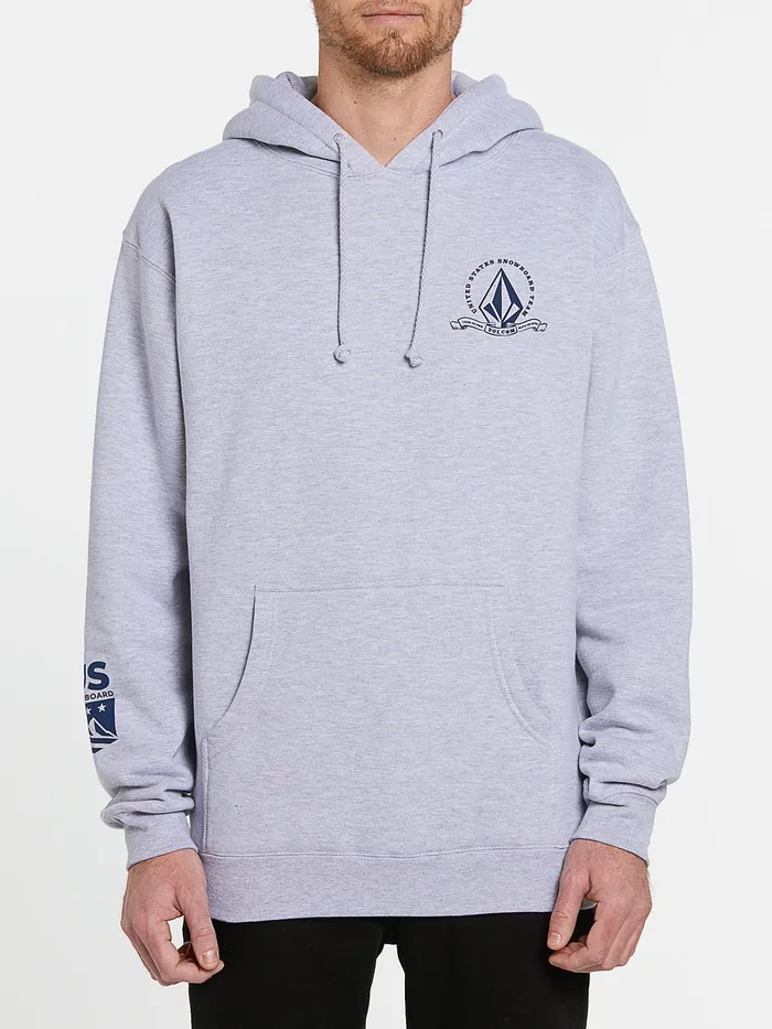 Volcom Hoodies and Sweatshirts Mens USA Pullover 8211 Heather Grey Heather Grey 8211 Mens Volcom Hoodies and Sweatshirts Mens USA Pullover 8211 Heather Grey Heather Grey 8211 Mens