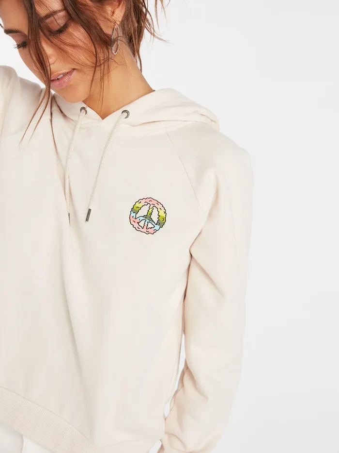 Volcom Hoodies and Sweatshirts Truly Stokin Hoodie 8211 Sand Brown Sand Brown 8211 Womens