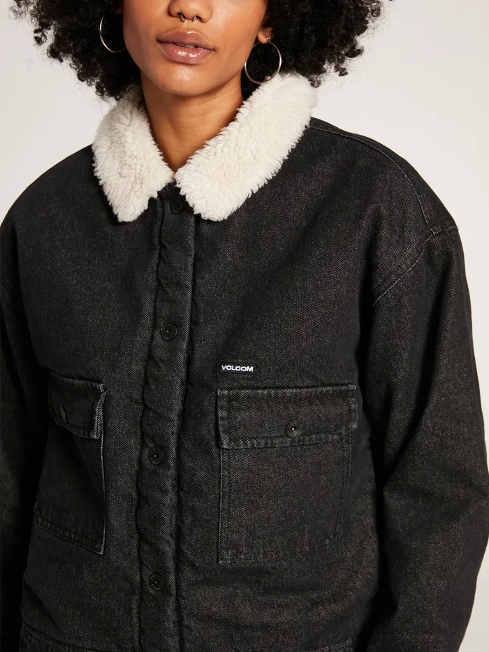 Volcom Jackets Weaton Jacket 8211 Black Combo Black Combo 8211 Womens