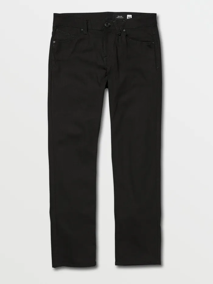 Volcom Jeans Solver Modern Fit Jeans 8211 Black On Black Black On Black 8211 Mens