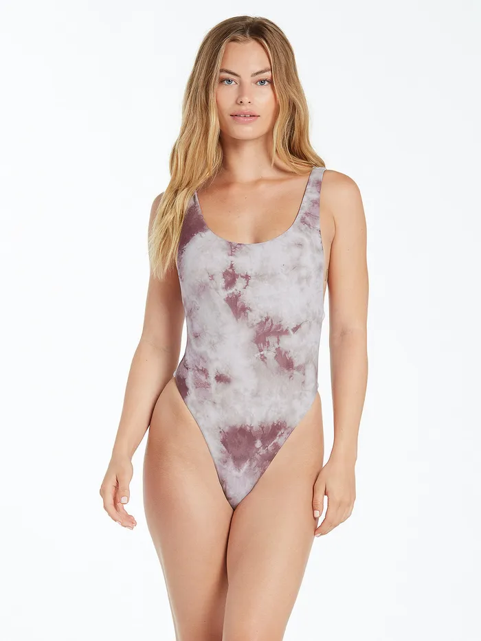 Volcom OnePiece Swimsuits Follow The Cloud One Piece 8211 Eggplant Eggplant 8211 Womens