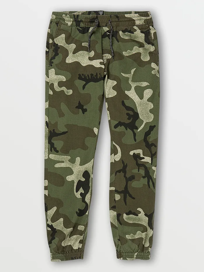 Volcom Pants Big Boys Frickin Slim Jogger Pants 8211 Army Army 8211 Boys
