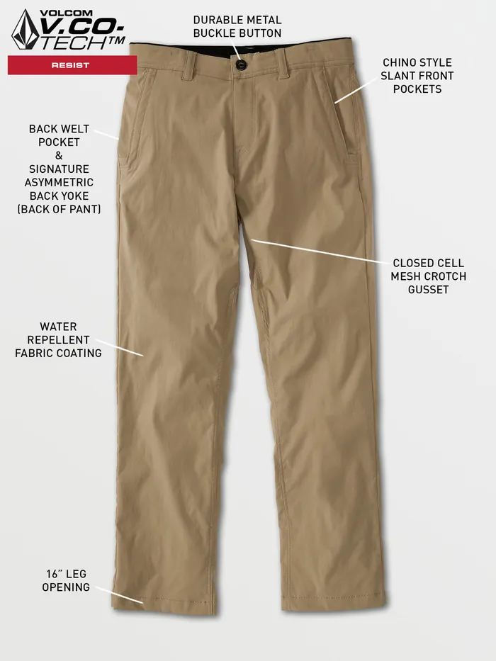 Volcom Pants Frickin Tech Chino Pants 8211 Desert Taupe Desert Taupe 8211 Mens