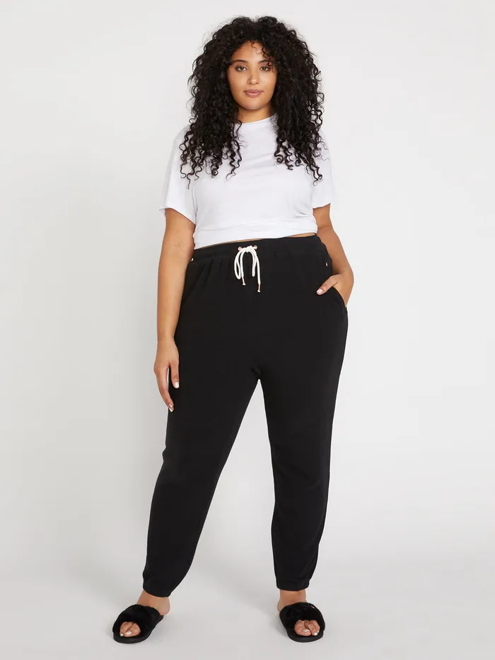 Volcom Pants Lived In Lounge Fleece Pants Plus Size 8211 Black Black 8211 Womens