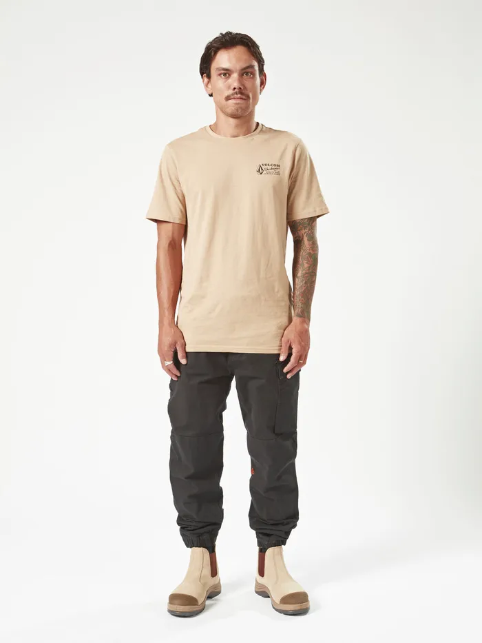Volcom Pants Volcom Workwear Caliper Cuffed Pants 8211 Black Black 8211 Mens