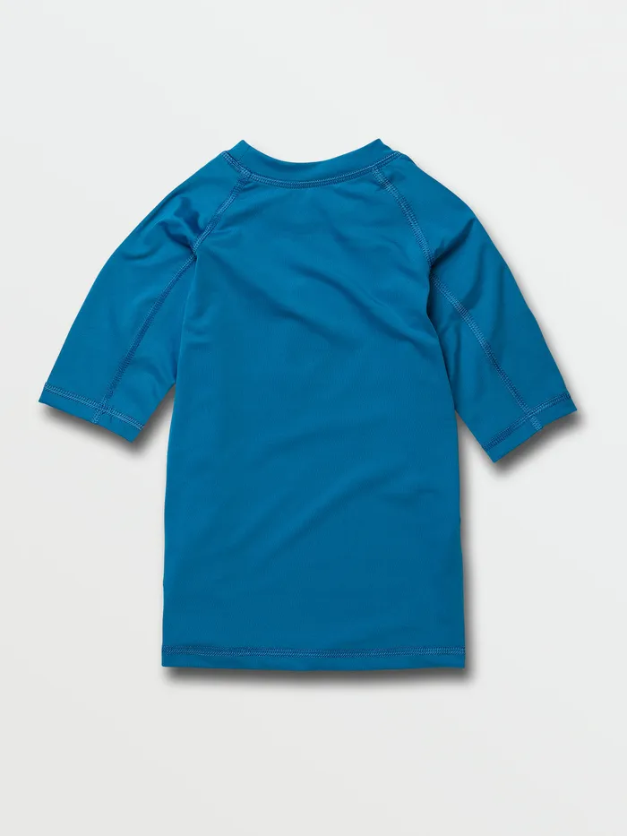 Volcom Rashguards Little Boys Lido Solid Short Sleeve Upf 50 Rashguard 8211 True Blue True Blue 8211 Boys