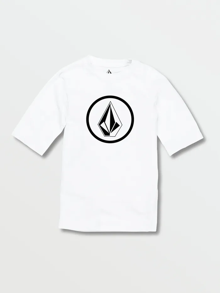 Volcom Rashguards Little Boys Lido Solid Short Sleeve UPF 50 Rashguard 8211 White White 8211 Boys Volcom Rashguards Little Boys Lido Solid Short Sleeve UPF 50 Rashguard 8211 White White 8211 Boys