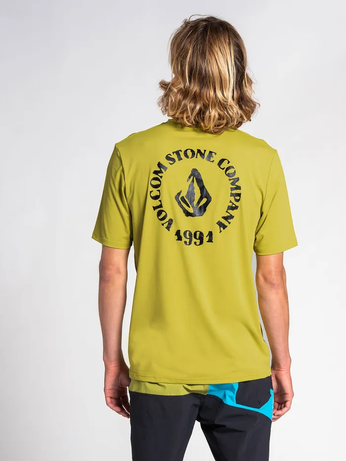 Volcom Rashguards Spray Stone Short Sleeve 8211 Oasis Oasis 8211 Mens