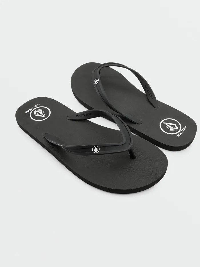 Volcom Sandals Rocker 2 Solid Sandals 8211 Black Black 8211 Mens