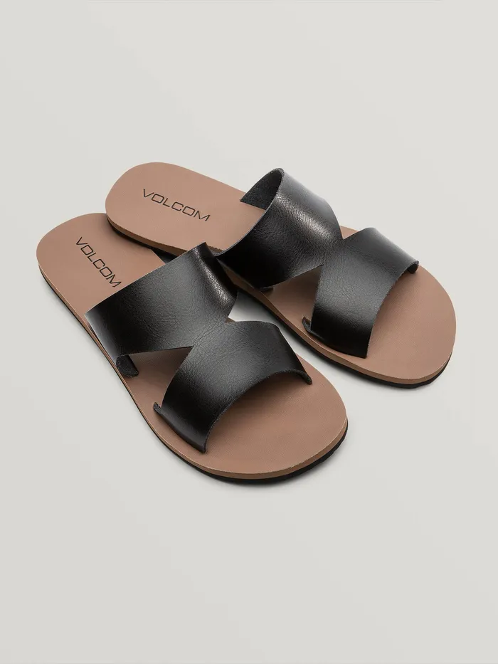 Volcom Sandals Seeing Stones Sandal 8211 Black Black 8211 Womens