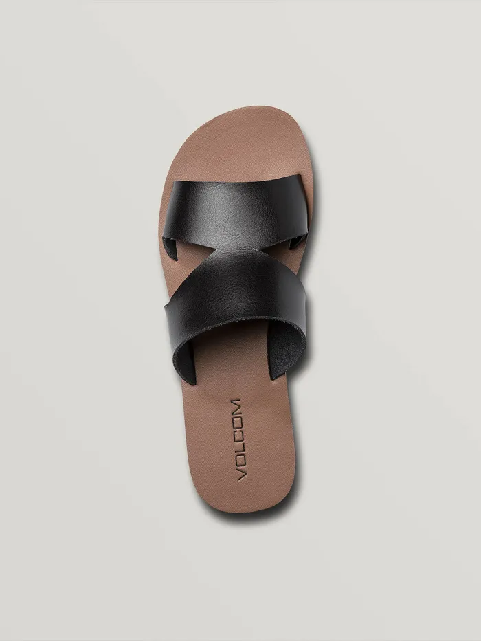 Volcom Sandals Seeing Stones Sandal 8211 Black Black 8211 Womens
