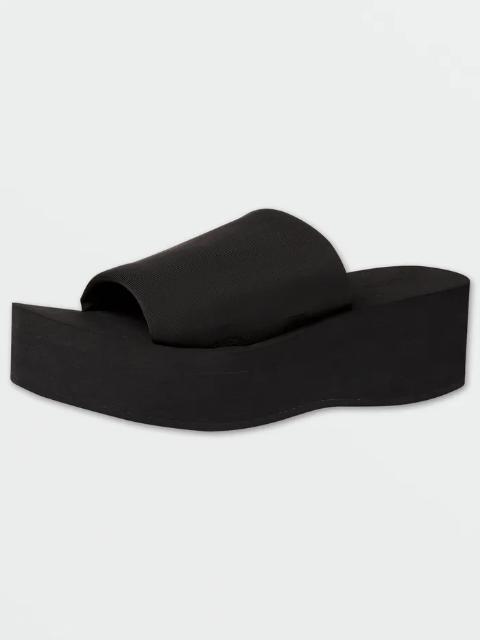 Volcom Sandals Simple HiScraper Sandal 8211 Black Out Black Out 8211 Womens