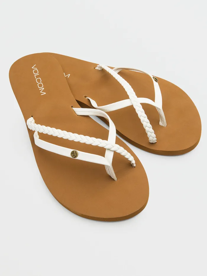 Volcom Sandals Thrills Ii Sandal 8211 White White 8211 Womens