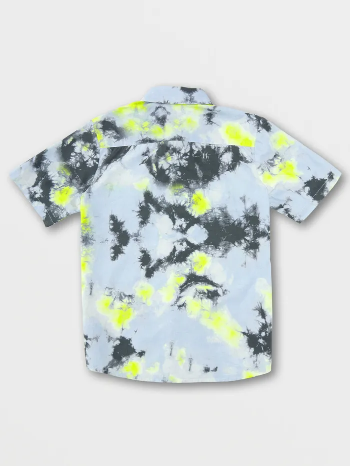 Volcom Shirts and Flannels Big Boys Saturate Short Sleeve 8211 Lime Tie Dye Lime Tie Dye 8211 Boys