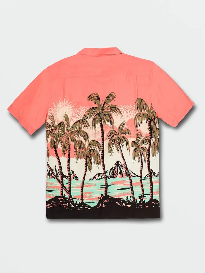 Volcom Shirts and Flannels Parodice Short Sleeve Shirt 8211 Living Coral Living Coral 8211 Mens