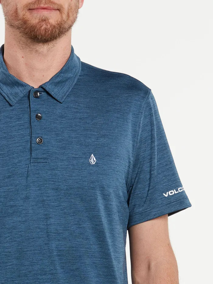 Volcom Shirts and Flannels Wowzer Hazard Performance Polo 8211 Rinse Rinse 8211 Mens