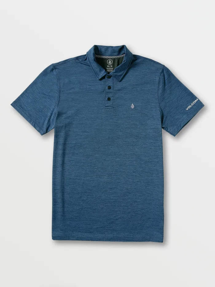 Volcom Shirts and Flannels Wowzer Hazard Performance Polo 8211 Rinse Rinse 8211 Mens