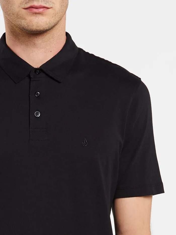 Volcom Shirts and Flannels Wowzer Polo 8211 Black Black 8211 Mens