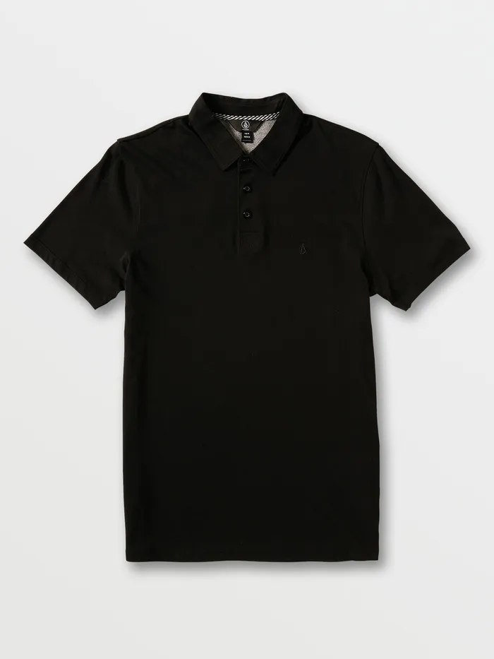 Volcom Shirts and Flannels Wowzer Polo 8211 Black Black 8211 Mens