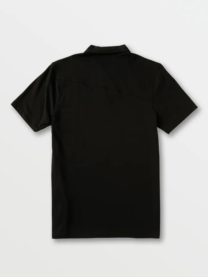 Volcom Shirts and Flannels Wowzer Polo 8211 Black Black 8211 Mens