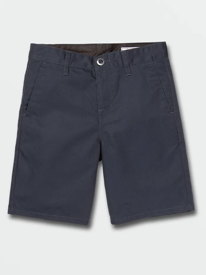 Volcom Shorts Big Boys Frickin Chino Shorts 8211 Dark Navy Dark Navy 8211 Boys