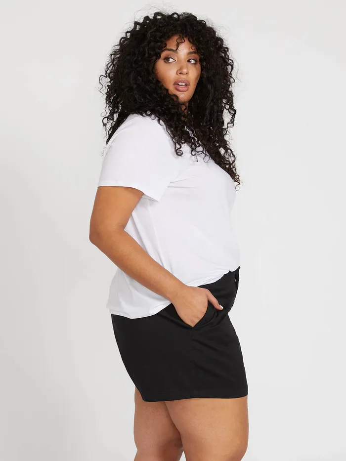 Volcom Shorts Frochickie Chino Shorts Plus Size 8211 Black Black 8211 Womens