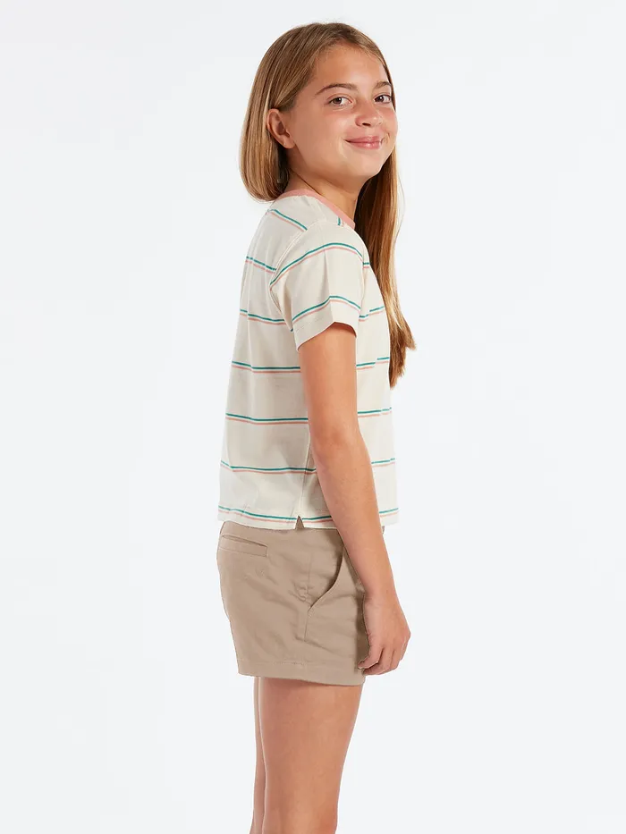 Volcom Shorts Girls Frochickie Shorts 8211 Stone Stone 8211 Girls