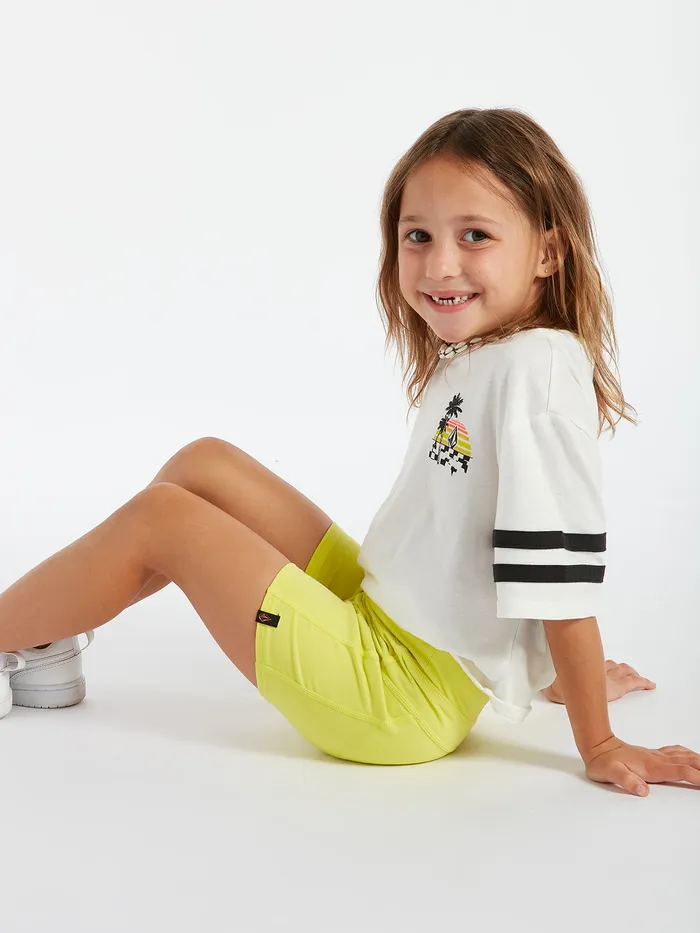 Volcom Shorts Girls Lived In Bike Short 8211 Lime Lime 8211 Girls