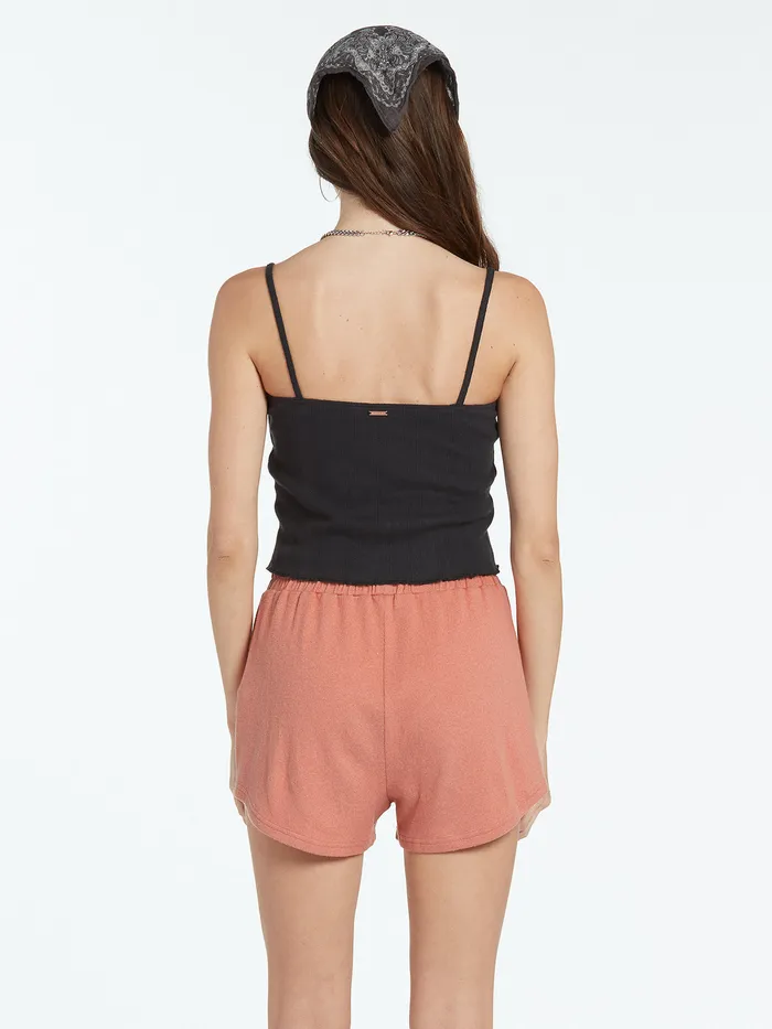Volcom Shorts Lived In Lounge Fleece Shorts 8211 Light Mauve Light Mauve 8211 Womens