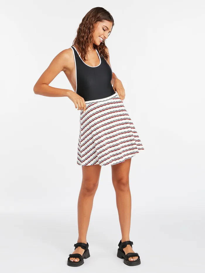 Volcom Skirts Coco Ho Mini Skirt 8211 Star White Star White 8211 Womens