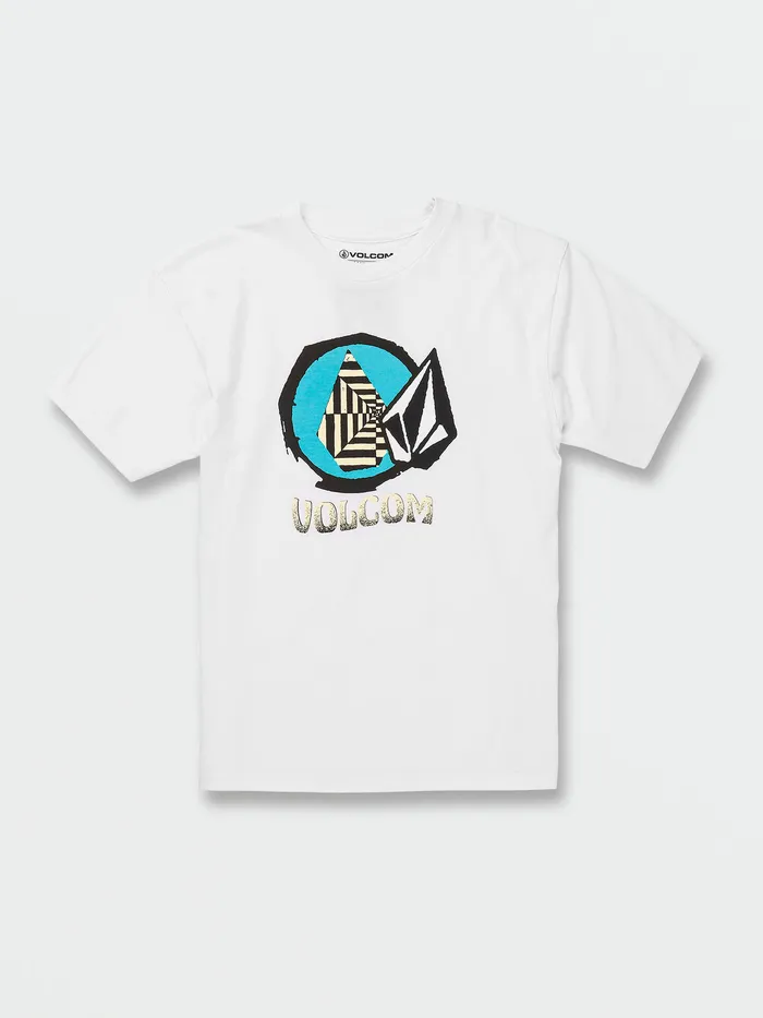 Volcom TShirts and Tanks Big Boys Inner Space Short Sleeve Tee 8211 White White 8211 Boys
