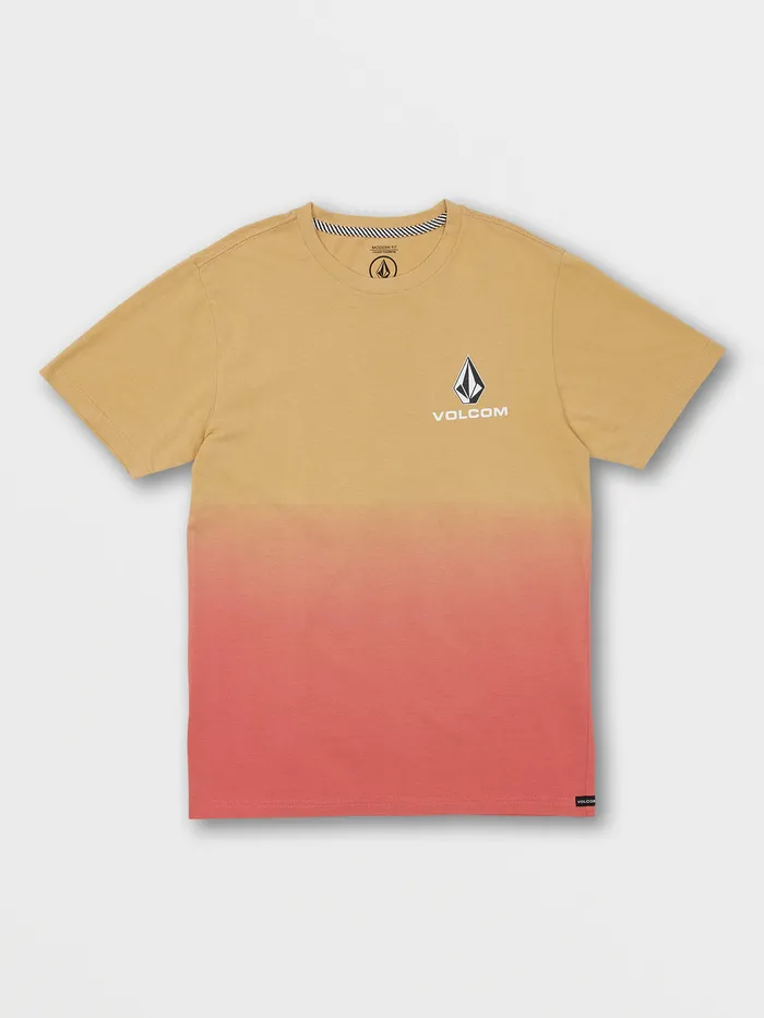 Volcom TShirts and Tanks Big Boys Stone Dip Short Sleeve Tee 8211 Sunfade Sunfade 8211 Boys