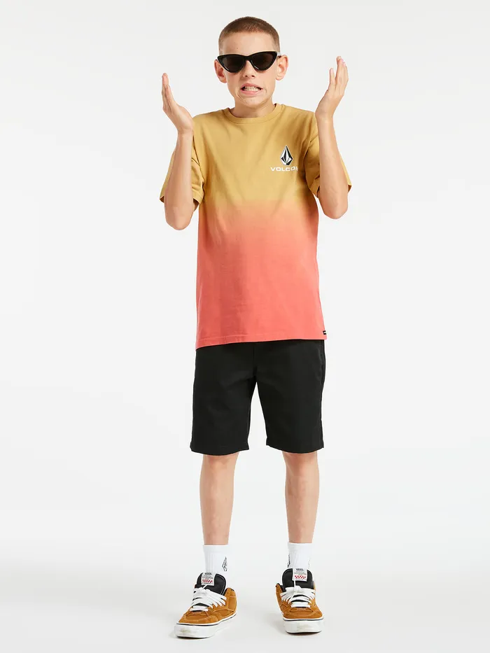 Volcom TShirts and Tanks Big Boys Stone Dip Short Sleeve Tee 8211 Sunfade Sunfade 8211 Boys