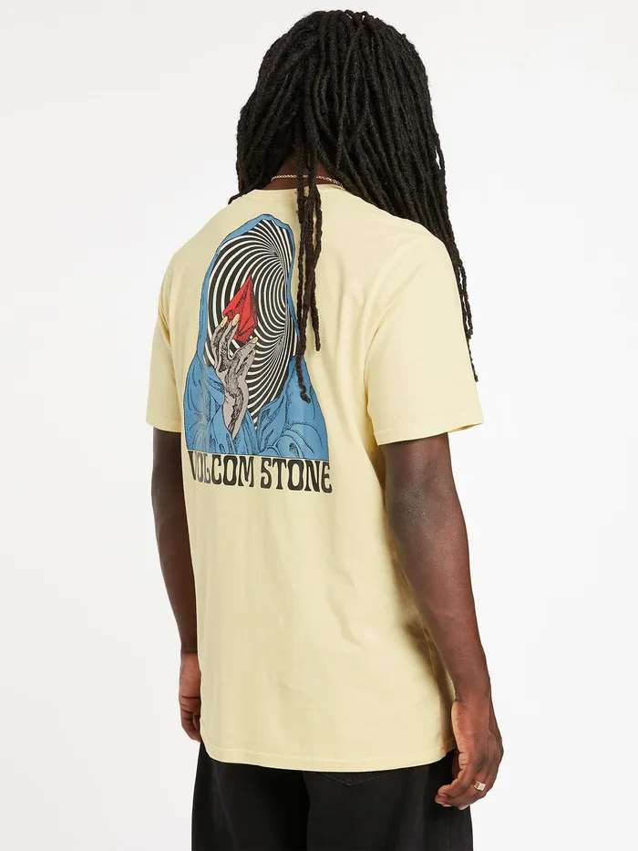 Volcom TShirts and Tanks Mystery Tubes Short Sleeve Tee 8211 Glimmer Yellow Glimmer Yellow 8211 Mens