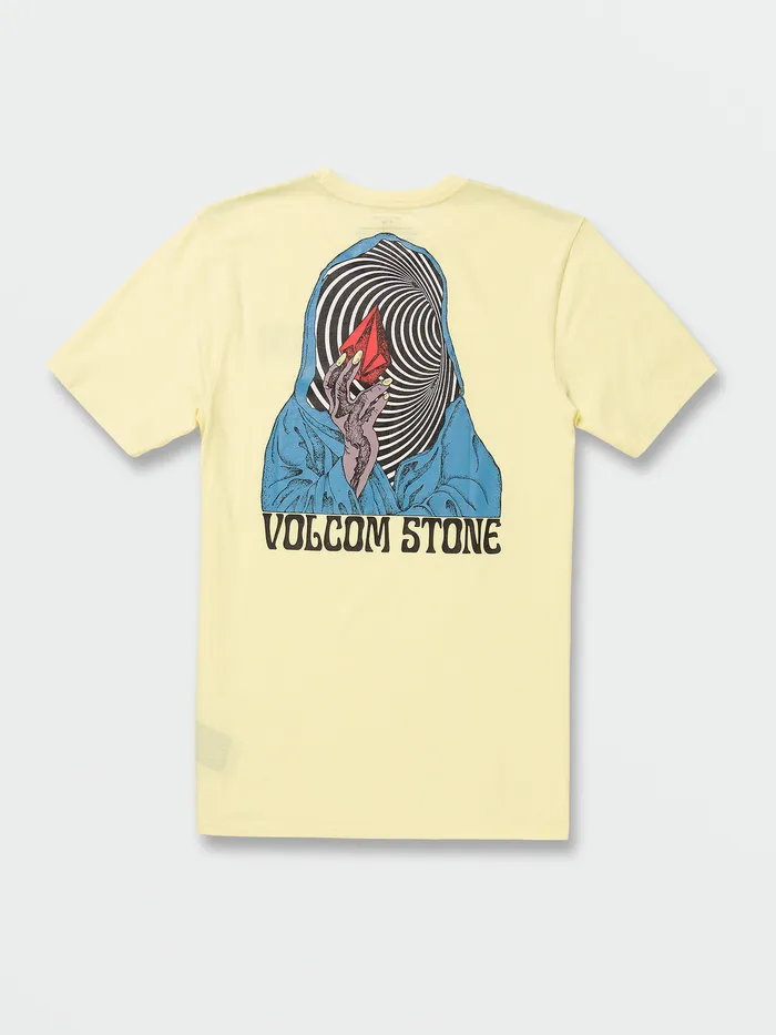 Volcom TShirts and Tanks Mystery Tubes Short Sleeve Tee 8211 Glimmer Yellow Glimmer Yellow 8211 Mens